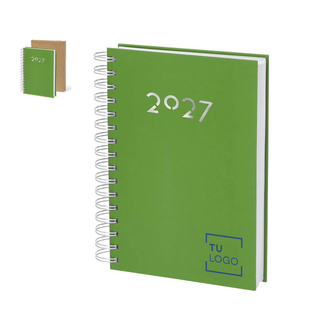 Agenda diaria A5 con anillas